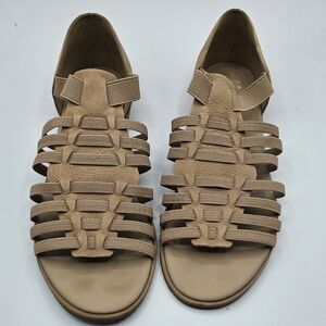 Eileen Fisher Rato Tan Strappy Sandals